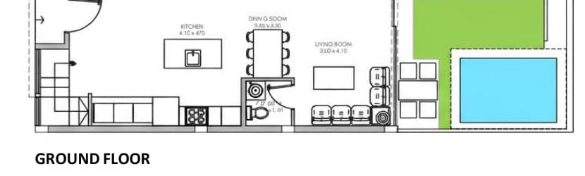 Unit B08 ground floor plan
